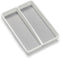madesmart Premium Antimicrobial Classic Mini Utensil Tray, Soft Grip Non-Slip Kitchen Drawer Organizer, 2 Compartments,