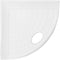 Questech 5" Corner Shower Footrest, Retrofit Shaving Shelf for Bathroom Storage, Bright White Matte