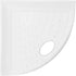 Questech 5" Corner Shower Footrest, Retrofit Shaving Shelf for Bathroom Storage, Bright White Matte