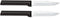 Regular Paring Knife (W201) by Rada Cutlery, 3.25" Stainless Steel Hollow Ground Blade, Black Handle, Pack of 2, Made