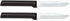 Regular Paring Knife (W201) by Rada Cutlery, 3.25" Stainless Steel Hollow Ground Blade, Black Handle, Pack of 2, Made