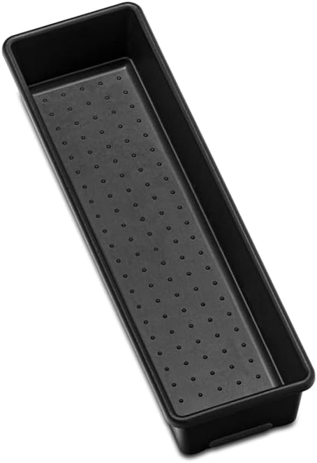 madesmart Antimicrobial Classic 12 x 3 Bin, Multi-Purpose Drawer Organizer, EPA Certified, Carbon