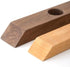 Black Walnut Single Wine Bottle Holder Stand - Self-Balancing Countertop Wine Rack for Dining Table (1PCS)