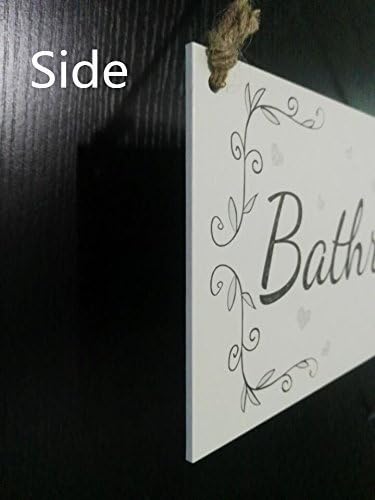 Meijiafei Cloak Room Shabby Chic Gift Sign Plaque 10" x 5"