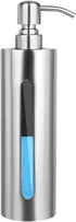 BabyElf Hand Soap Pump Dispenser for Bathroom, Stainless Steel Dish Soap Dispenser for Kitchen, 7oz/200ML