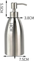 304 Stainless Steel Soap Dispenser 16oz Rust-Proof Liquid Pump Bottle for Kitchen or Bathroom Countertop