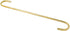 National Hardware N275-248 Extender S Hook, 12 lb, 12 in L, Steel, Brass