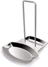 Pot Lid Holder Spoon Rest, Stainless Steel Utensils Organizer, Multifunctional Storage Rack for Kitchen Decor Tool