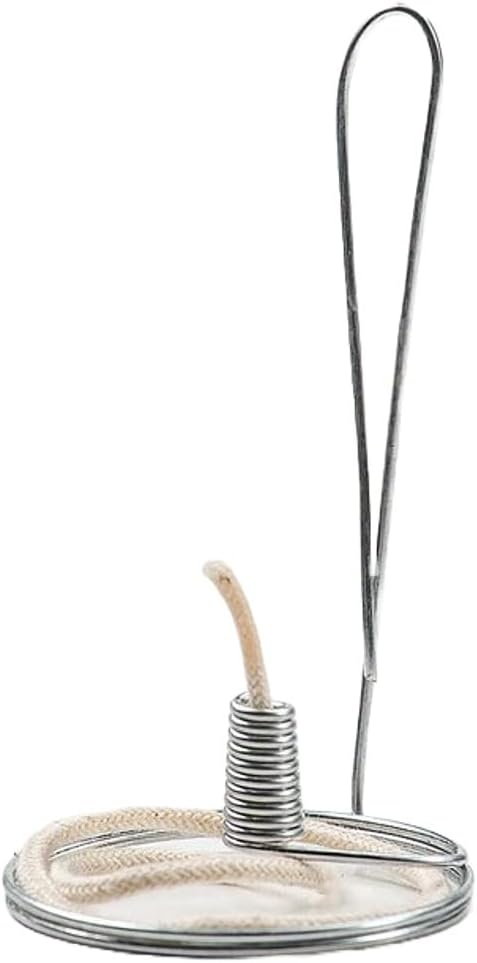 Pack 6 Merry Corliss Olive Oil Steel Elements with Wicks for Pint Size Jars
