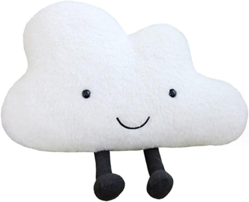 Cloud Cushion Pillow, Cartoon Clouds Shaped Throw Pillows Waist Rest Cushion Bedrest Reading Pillows Chair Back Cushion for Bedroom Office Car
