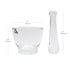 Apothecary Products Mortar and Pestle Bowl - Glass Mixer and Grinder for Medicine (2 oz)