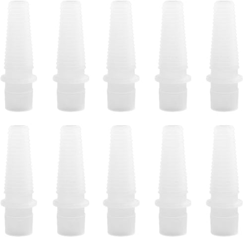 10 Pack Air Conditioner Drain Hose End Connector Adapter Fitting for 16mm Water Tube Drainage, White