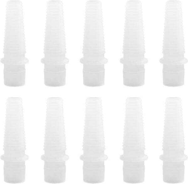 10 Pack Air Conditioner Drain Hose End Connector Adapter Fitting for 16mm Water Tube Drainage, White