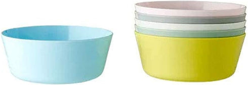 Ikea Plastic Bowl Set of 6 (Mixed Colours)
