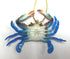 Charlotte International 4 Inches Dimensional Coastal Maryland Blue Crab Resin Christmas Ornament