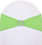 SweetEasy 10pcs Lime Green Stretch Chair Sashes Spandex for Wedding Parties Banquet Decorations