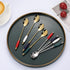 Iced Tea Spoons Set, Ice Cream Spoon with Creative Ceramic Handles, Premium Food Grade Stainless Steel (Pack of 4)