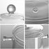 Clear Glass Simmer Pot with Cover, Heat-Resistant Stovetop Cooking Saucepan Set for Soup, Milk, Baby Food, 1.5L