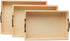 Set 3, Unfinished Wood Nesting Serving Trays with Handles, of Play Tray for Crafting, Resin, Organizing, & DIY Dcor, by