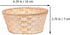 Wooden Berry Baskets, 3pcs Mini Woven Round Baskets for Food Serving and Candy Gift Container