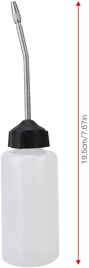 HEEPDD 5Pcs Sewing Machine Oil Dispenser, 120mL Precision Oil Bottle with Lengthened Nut Tip for Lubricating Machines