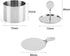 Guowall Round Cake Mold - Stainless Steel Cake Mousse Mold with Pusher and Lifter, Baking Accessories (3pcs/set)