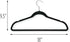 Honey-Can-Do Thin Non-Slip Velvet Hangers, Black, 50-Pack
