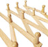 AMAPON Accordion Style Expandable Wall Wooden Coat Rack 13 Hooks for Hats, Jackets, Coffee Mug, Purses