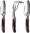 Y&Y Decor 3 Piece Garden Tool Set, Heavy Duty Cast-Aluminum Kit with Hand Trowel, Transplant Trowel, Cultivator Rake