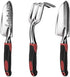 Y&Y Decor 3 Piece Garden Tool Set, Heavy Duty Cast-Aluminum Kit with Hand Trowel, Transplant Trowel, Cultivator Rake