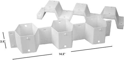Home Basics Drawer Divider Organizer 8PCS DIY Plastic Grid Honeycomb Drawer Dividers - Customizable Storage Solution
