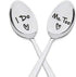 Wedding Gifts for Couples - "I Do Me Too" Engraved Spoons, Engagement Gift for Boyfriend or Girlfriend