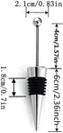 10Pcs ENLAYER Stainless Steel Wine Stoppers, Reusable Wine Corks, Silicone Wine Stopper for Gifts, Holiday Party,