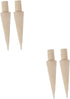 ABOOFAN 4 pcs Krumkake Waffle Cones Cream Maker Molds for Home Baking - Portable DIY Wooden Pastry Horns