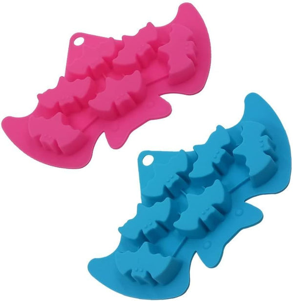 Silicone Bakeware Set, Heat Resistant Halloween Baking Molds for Chocolate, Candy, Ice Tray, 2 Pack