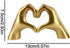Generic Heart Hands Sculpture Decor, Love Hand Statue Room Decoration, Love Finger Sculpture for Shelf Coffee Table