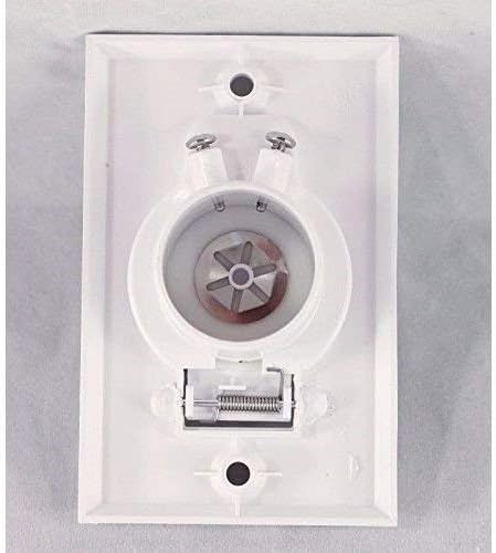 Pokin (2) Central Vacuum White Inlet Valves for Beam Central Vac - White Round Door