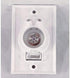 Pokin (2) Central Vacuum White Inlet Valves for Beam Central Vac - White Round Door