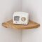 Corner Shelf Wall Mount, 7inch Oak Wood Floating Corner Shelf Round End