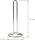 FitWell Paper Towel Holder for Kitchen Countertops, Steel Stand for Standard & Jumbo Rolls, Satin Nickel