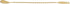 Barfly Gold Fork Bar Spoon - End 12 3/8" (31.5 cm)