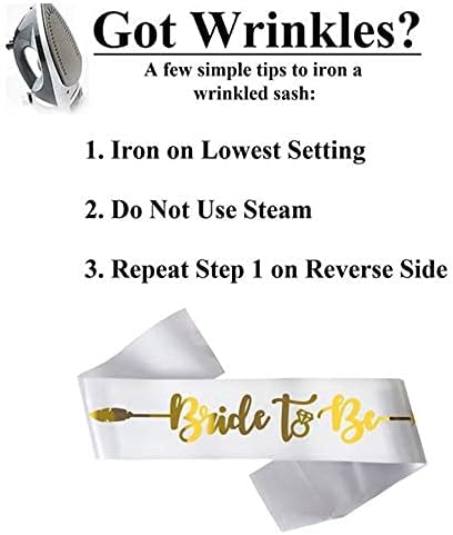 Bride to Be Team Bride Sashes, 7 + 1 Satin Sashes for Bridal Shower & Bachelorette Parties