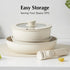 Removable Handle White, Detachable Pan Gripper, Replacement Handle for All Cookware