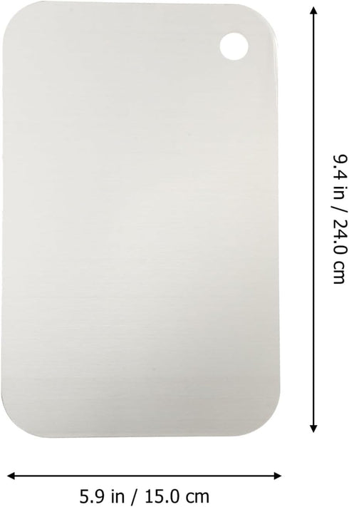 Stainless Steel Cutting Board, Heavy Duty Kitchen Butcher Block for Food, Meat, Cheese, and Vegetables