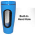 Rehabilitation Advantage Hand In Mug Adaptive Drinking Cup, Blue, 16 Ounces