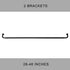 Room Darkening Curtain Rod, Wrap Around Design, Extra-Thick 1-Inch Diameter Extendable Metal Rod Set for Blackout
