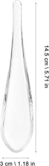 CALLARON Glass Foods Spoon Glass Spoon Glass Cake Spoons Clear Rice Spoon Glass Soup Spoons for Kitchen Restaurant Ice Cream Spoon