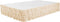 Legacy Decor Bed Skirt Tiered Waterfall Dust Ruffle - 100% Brushed Microfiber, Queen Size Beige