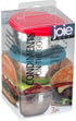 Joie Condiments On The Go, Mini Stainless Steel Containers with Leak-Proof Silicone Lids, Set of 3