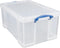 REALLY USEFUL OFFICE BOX CLEAR 64LT
